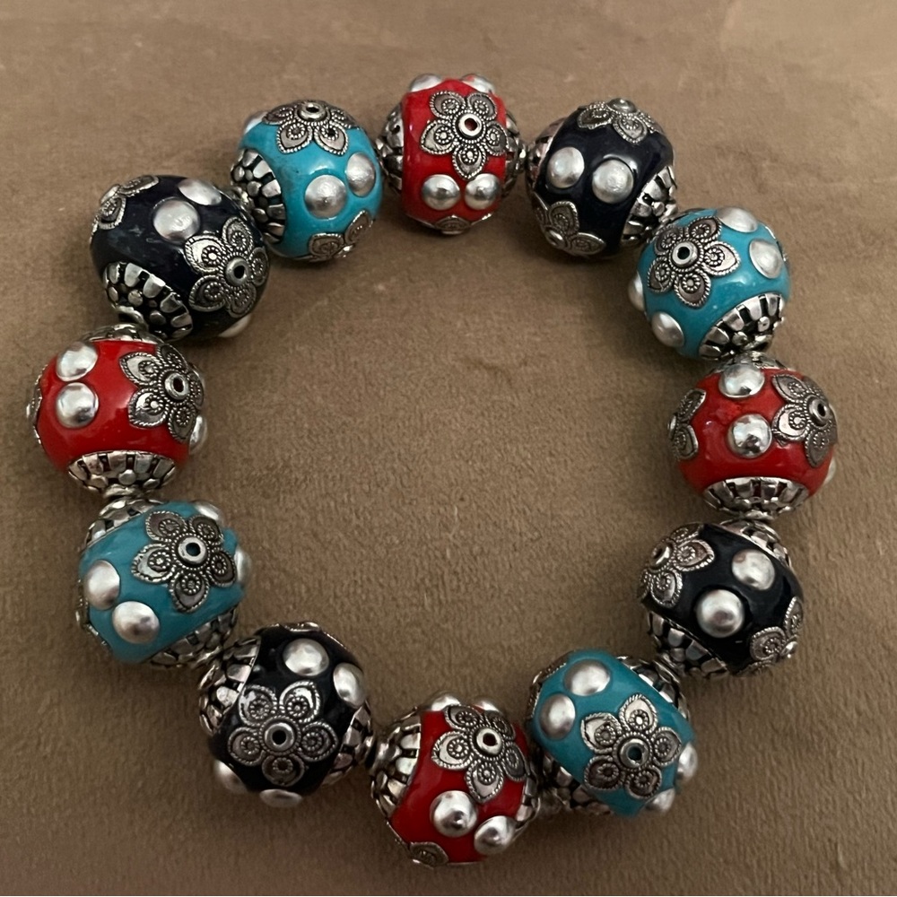 rare earth bead bracelet